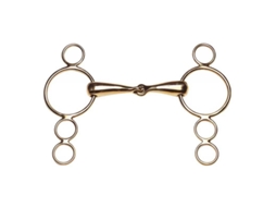 Bridões Ajustáveis com Cyprium 4 Argolas Dourado 125 Mmfeeling