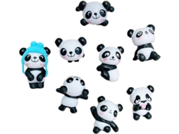 Ímãs De Geladeira Resina Kisangel, Conjunto De 8 Peças Em Formato Panda