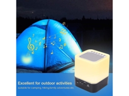 Luz Noturna Com Alto -falante Bluetooth, Lâmpada De 5 Em 1 Toque Com Alteração De Cor, Rgb  Digital Alarm Clock,  Gift Things For Teenr*