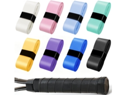 Conjunto de 8 Overgrips GERTIZ para Raquete de Tênis Antiderrapante e Absorvente de Suor Colorida