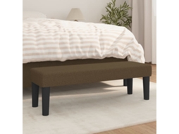 Vidaxl Banco 100x30x30 Cm Tecido Castanho-escuro