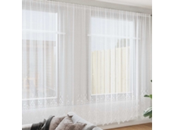 Vidaxl Cortina De Renda Branco 280 X 900 Cm Poliéster