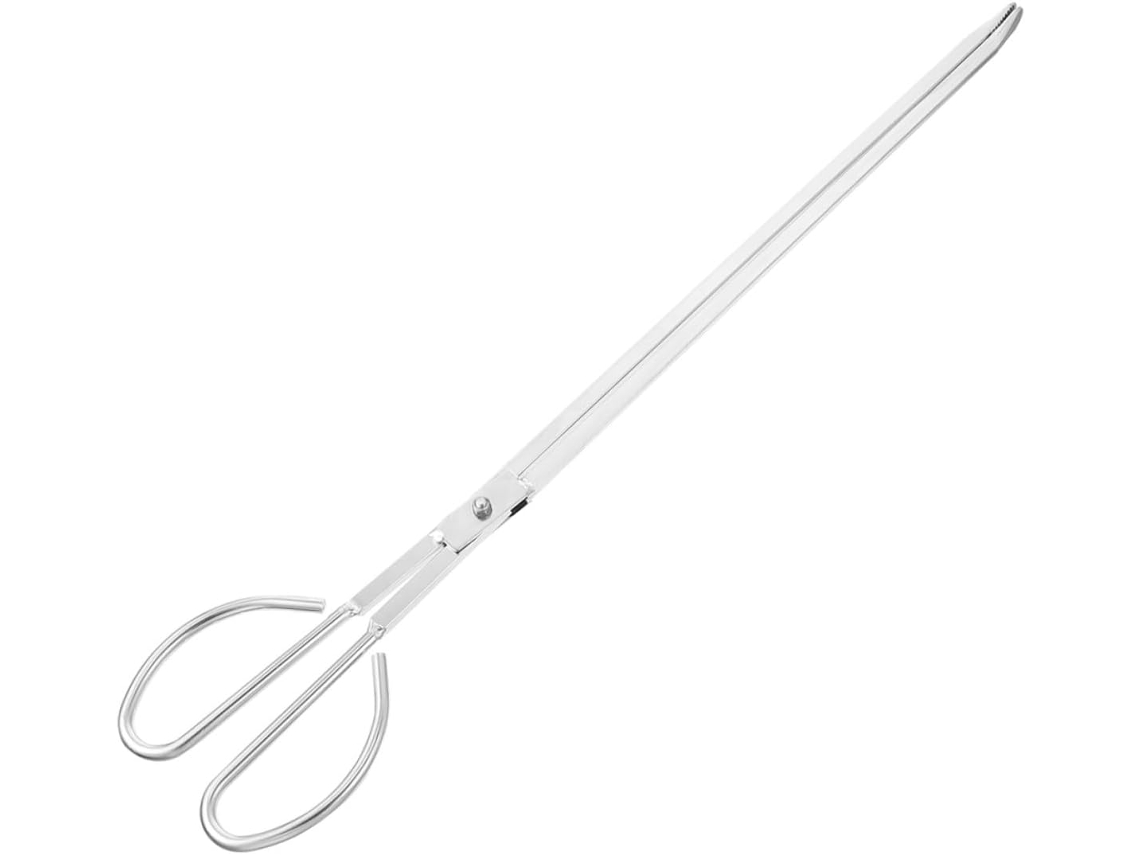 Pinça Para Churrasco Multiuso Hemobllo Em Aço Inox Com Cabo Ergonômico, Ideal Para Churrascos Ao Ar Livre E