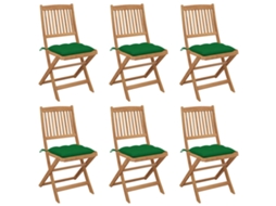 Folding Chair, Folding Chairs Vidaxl Verde Madeira (n/a)