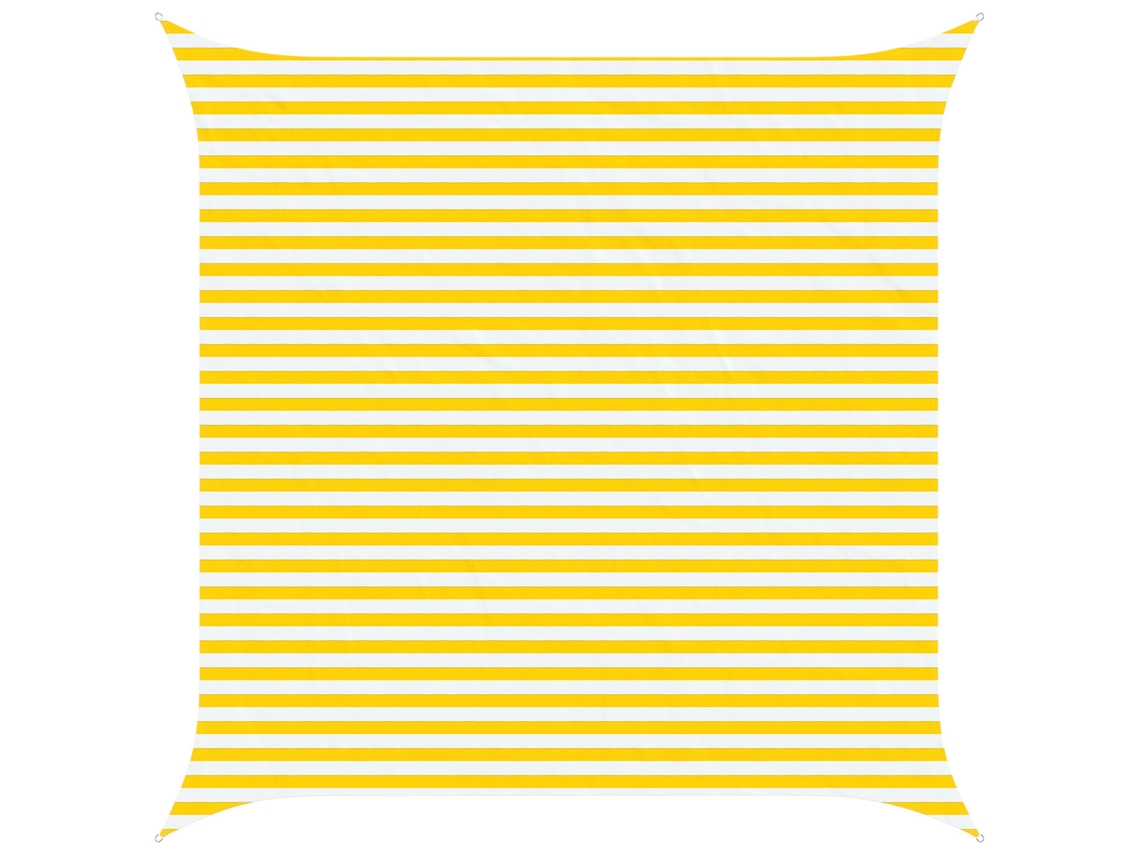 Conjunto 1 Sombra De Sol Vidaxl Amarelo Poliéster (4 X 4 M)
