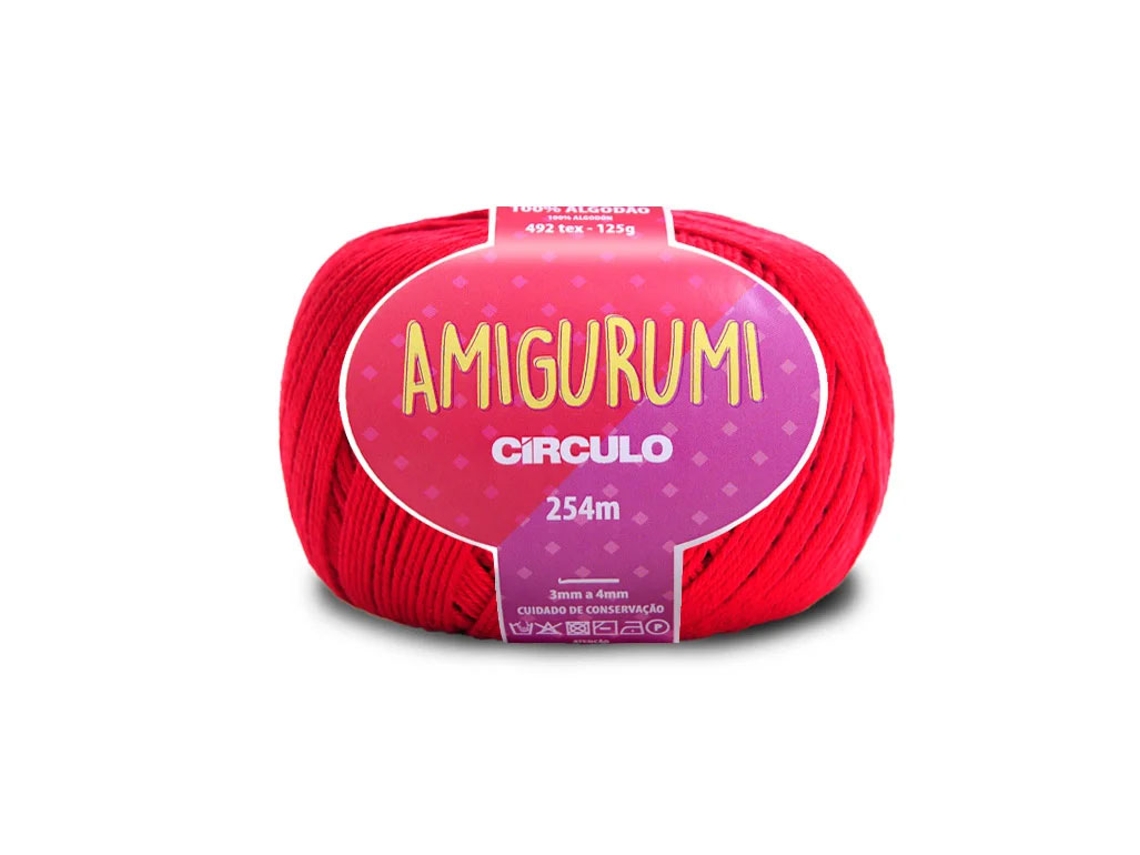 Fio De Crochet Círculo Amigurumi 125g Carmim 3528