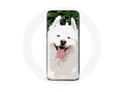 Capa para Samsung Galaxy S6 Samoyède Branco Raça de Cachorros