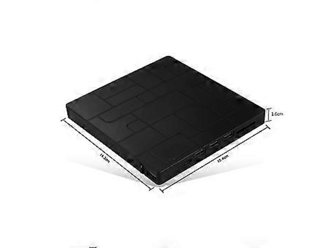 Gravador Multifuncional Unidade Óptica 7 Em 1 Cd Cd Dvd Computador Usb Móvel Externo Portátil Utilitário Unidades Ópticas Aquaforge