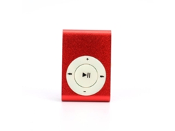 Reprodutor Mp3 Mini Com Clip Usb 2.0 3.5mm Sem Tela Suporta Cartão De Memória Simples