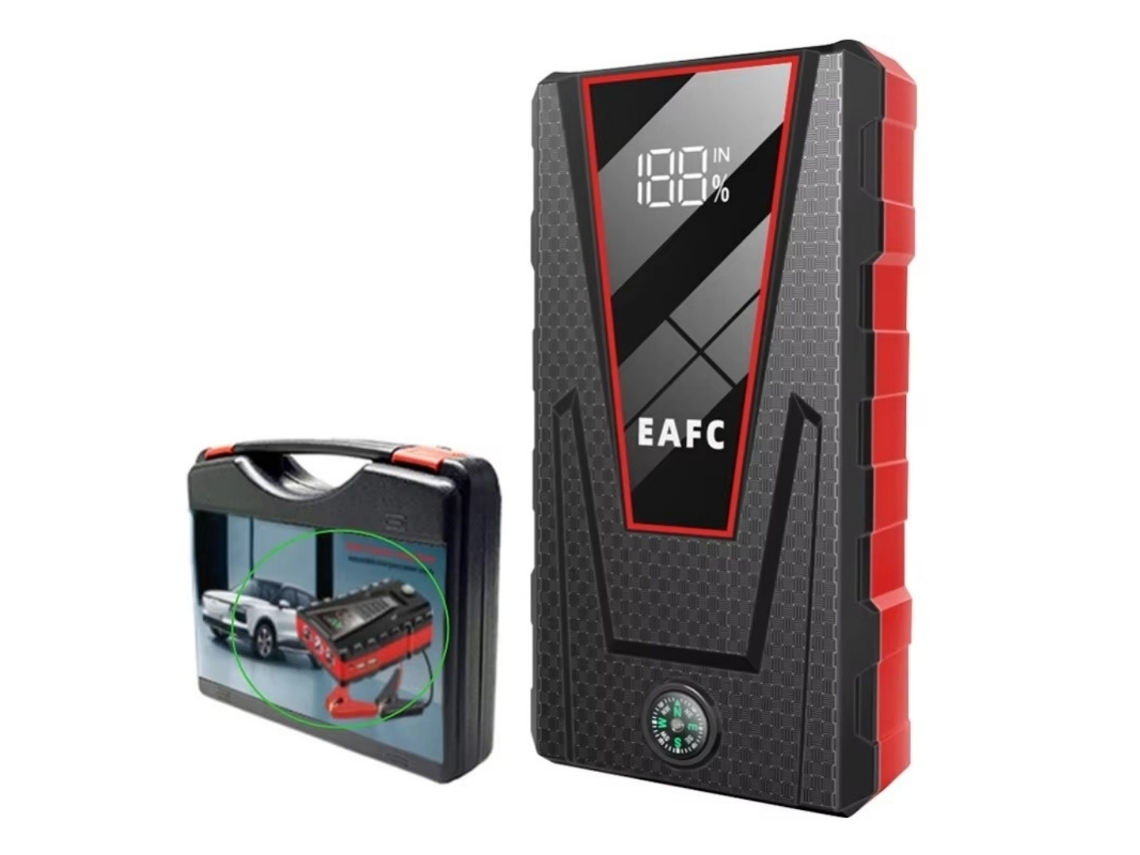 Auxiliar de Partida para Carro, 12V 1200A, Com Função de Iluminação de Emergência, Para Motores A Gasolina De 4.0L E Diesel De 2.0L