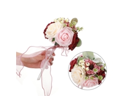 Buquê de Rosas Vermelhas Artificiais para Casamentos LAXISCREED