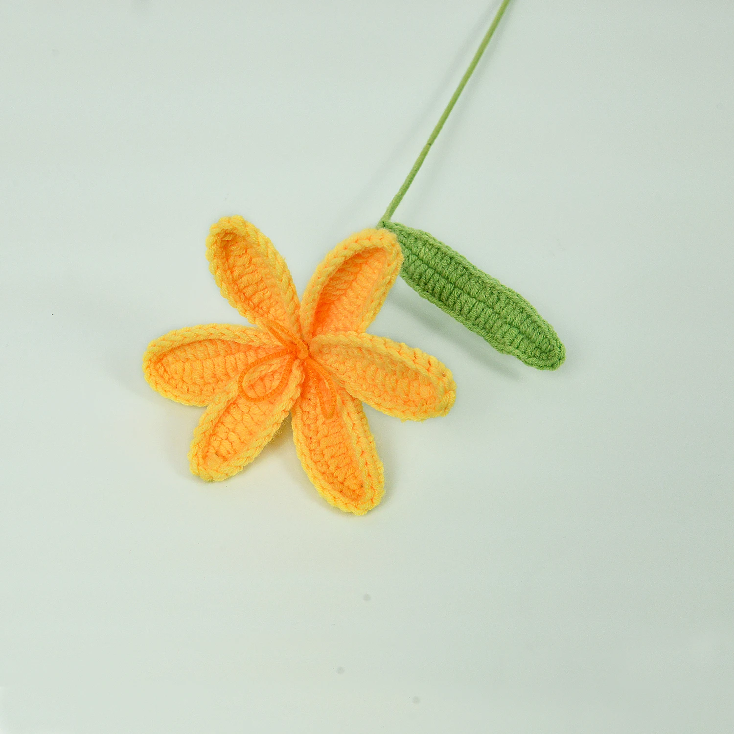 (amarelo - 1 Unidade) Buquê De Tulipas De Crochê, Buquê De Tulipas Tricotado "faça Você Mesmo", Um Presente Perfeito Para Quem Você Ama.