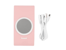 Lâmpada De Unhas Portátil Plegável 16w Secador De Esmalte Em Gel Com Espelho Dúas Fontes De Luz 365+405nm Rosa