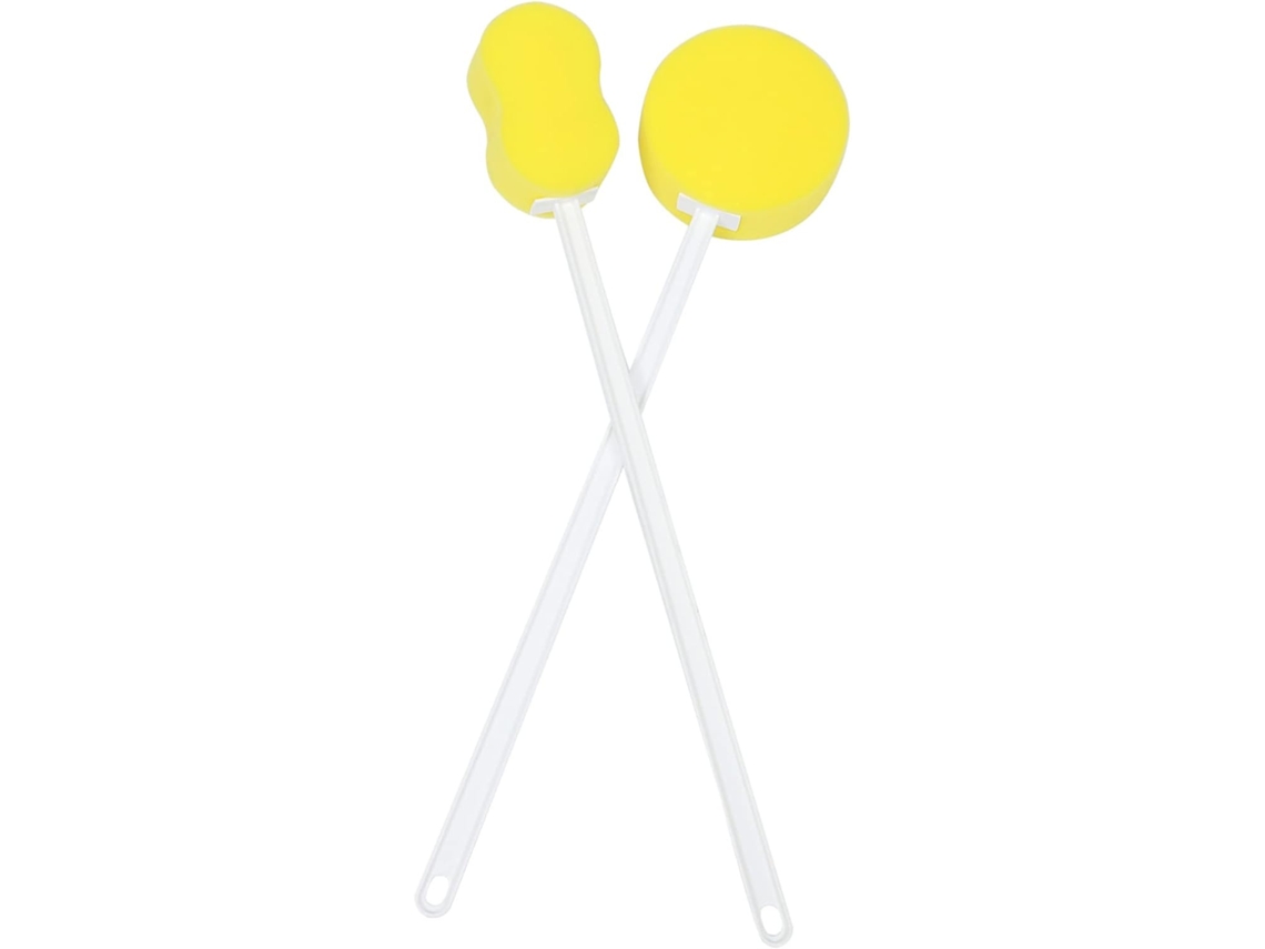 Conjunto De 2 Escovas Banho Esfoliantes Minkissy Com Esponja Para Limpeza Corporal, Para Homens E Mulheres