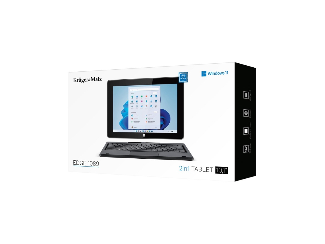 Krügermatz Km1089 Tablet 8 Gb Ddr3 256 Gb Intel® Celeron® N4020, Dual Core 25,6 Cm Wi Fi 5 (802.11ac) Win 11 Pr Kruger Matz (10.1)