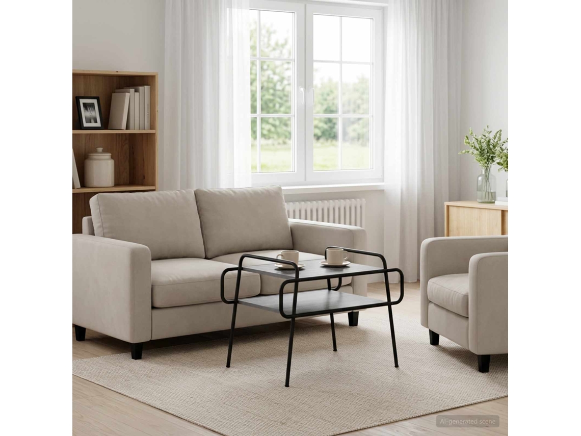 Vidaxl Mesa De Centro Sonoma Cinzento 70 X 50 X 51 Cm