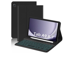Capa de Teclado Bluetooth para Samsung Tab A7lite 8.7 XIAOMOYU com teclado retroiluminado, colorido