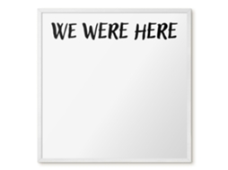Quadro magnético para parede "We Were Here For The Bedroom" Espelharte (50x50 cm)