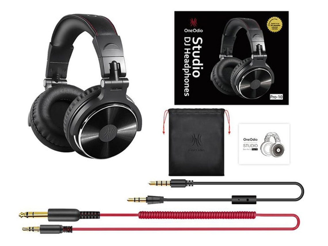 Auriculares ONEODIO Pro 50 com MicroAuriculares Over Ear Monitor Auriculares Bass Headsets