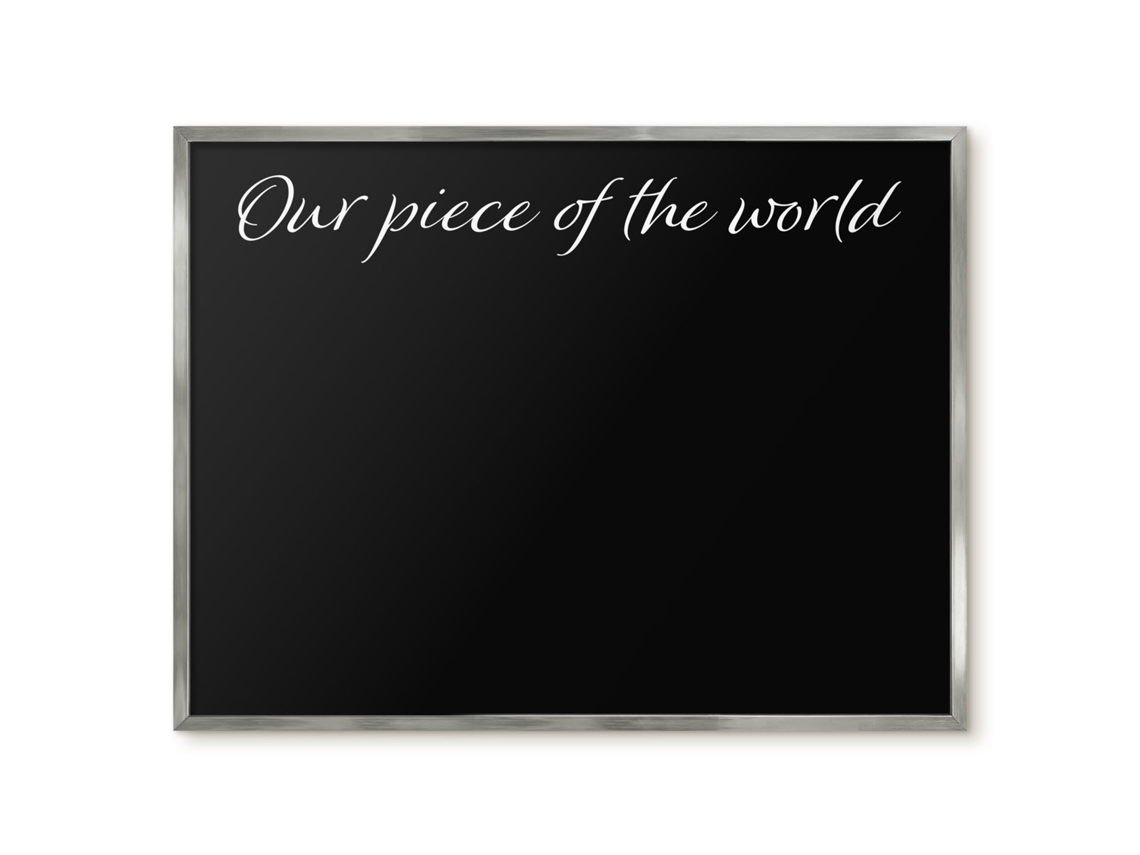 Magnetic Board For Wall Our Piece Of The World For The Bedroom Espelharte (80x60 Cm)