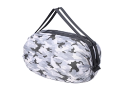 Bolsa De Compras Dobrável E Confortável, Grande Capacidade, Multiuso, Para Esportes E Viagens, Com Alça De Ombro, Em Tecido Oxford 210, Estampa C