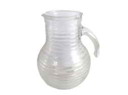 Jarra Vidrio Relieve 2 Litros Bormioli
