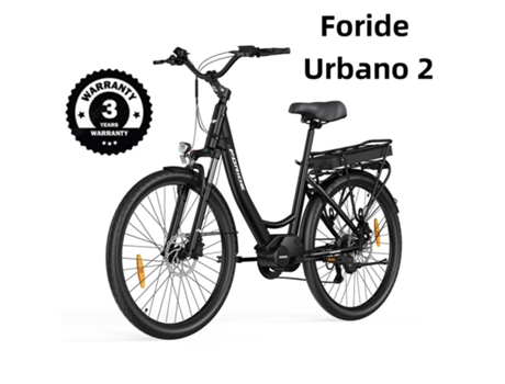 Bicicleta Elétrica Foride Urbano 2 100km De Autonomia 36v 13ah Bateria Freio Disco Hidráulico Suspensão Bloqueável 7 Shimano Ótimo Custo Benefício