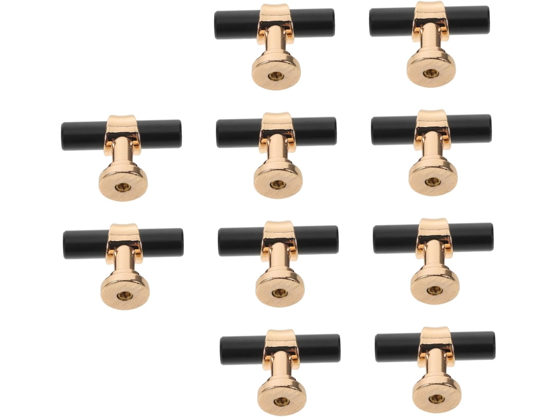 Gatuida 10 Peças Puxadores De Liga Metálica Para Armários, Estilo Vintage, Para Cozinha, Guarda Roupa, Pretos, Para