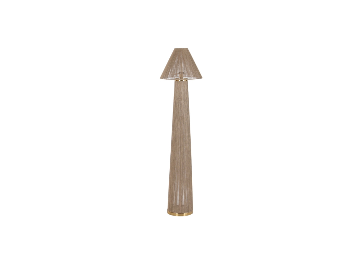 Luminária de Chão em Rattan Marrom, 40x40x157cm ALEXANDRA HOUSE LIVING