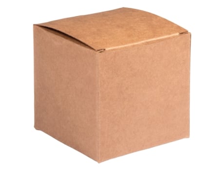 Kit caixa dobrável - Quadrada - Kraft - 7,5 x 7,5 x 7,5 cm Rayher