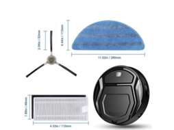 Lurelia Kit De Manutenção Para M201 U180 M571 M200 M500 M501 M520 T700 T800, Com Panos De Mop, Filtros, Microfibra