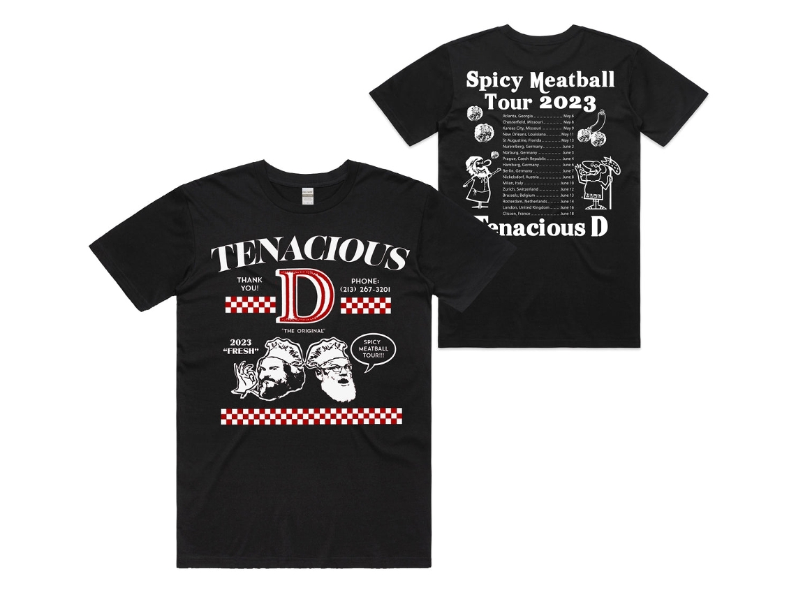 Tenacious D Spicy Meatball Tour T shirt ROCKINSTONE Unisex Adults Best Sellers Size:xl