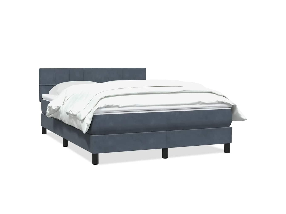 Box Spring Bed, Box Spring Beds Vidaxl Cinzeto Veludo (160 X 210 Cm)