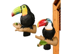 Decorações para Exterior, Estátuas de Jardim, Decorações de Pássaros, Figuras de Animais em Resina para Pátio, Piscina, CHABERLU