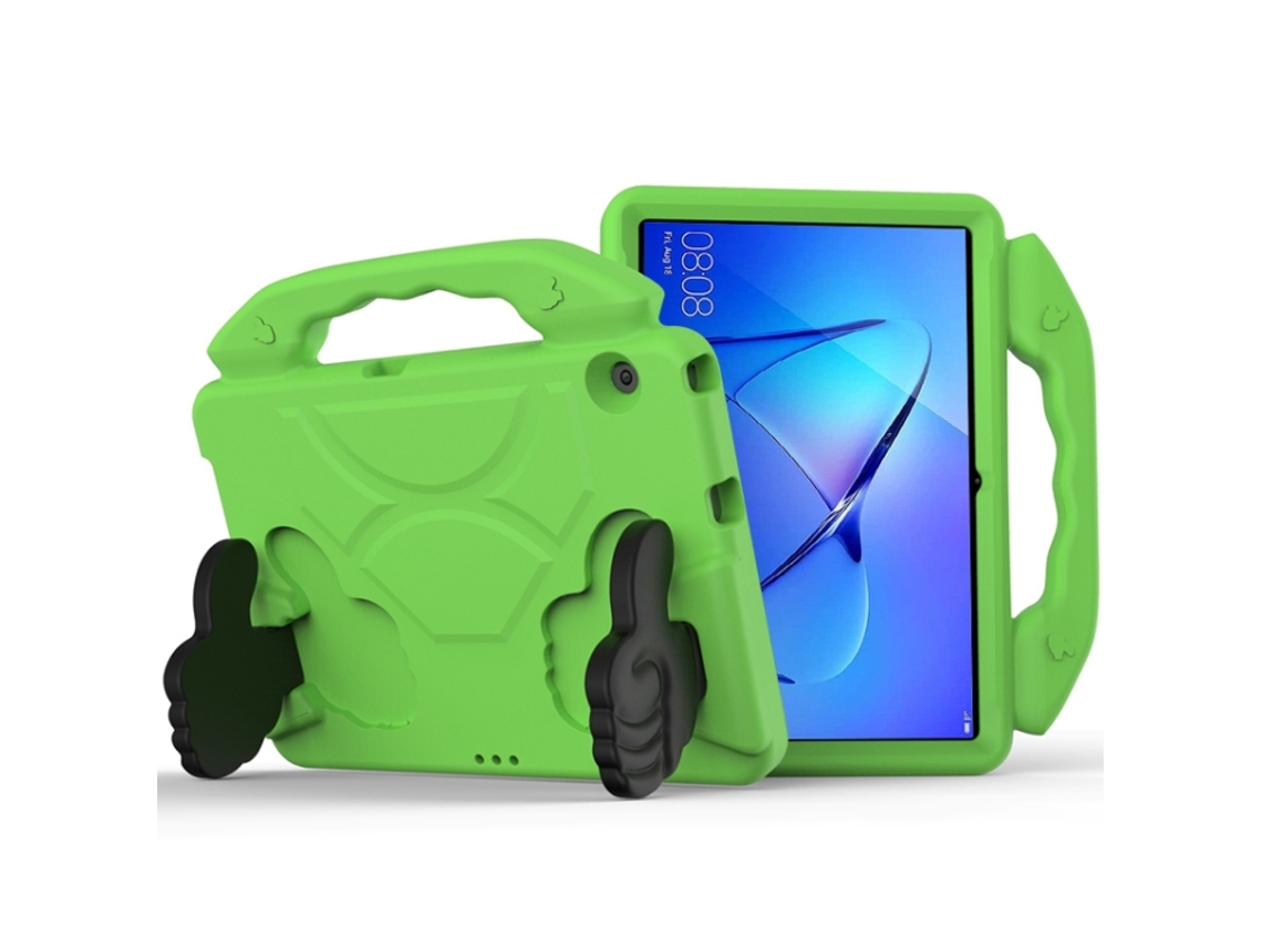 Capa Infantil Eva Plana Anti‑queda Halinuia Com Suporte De Polegar Para Huawei Mediapad T3 10,1 Polegadas