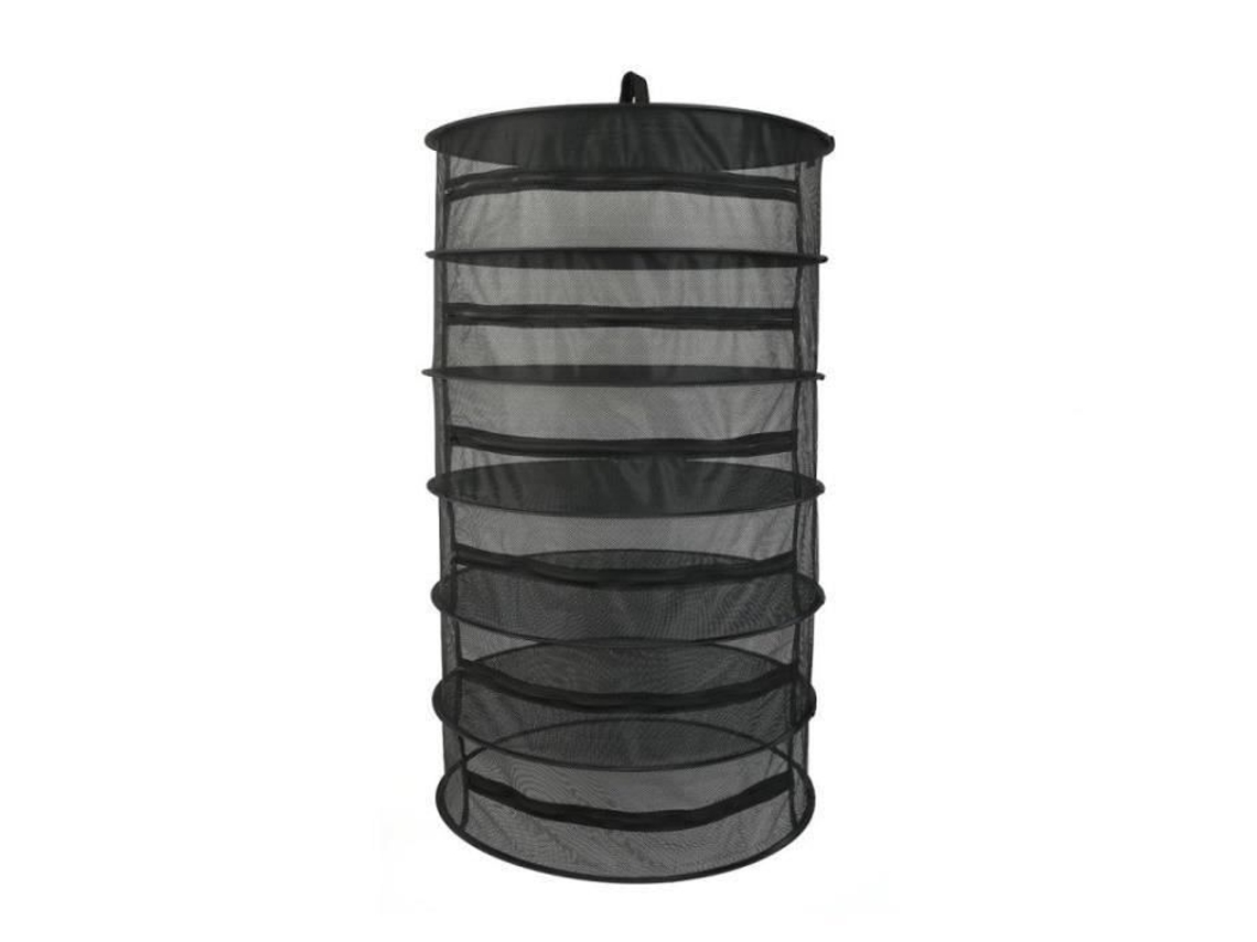 Secador de plantas pendurado cesta de lavanderia dobrável secador de rede para plantas de arbustos floridos - 6 camadas S/MARCA