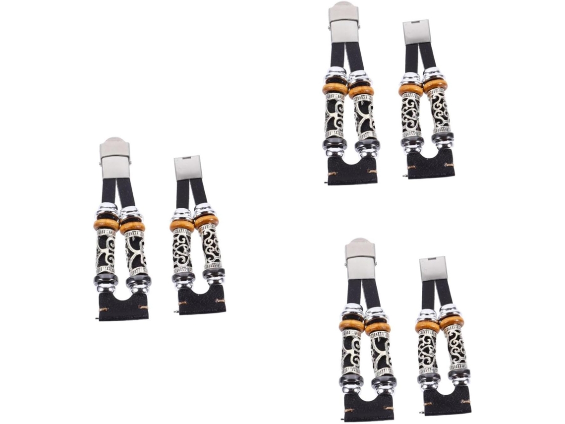 Conjunto De 3 Pulseiras De Relógio Masculinas Em Aço Inoxidável Preto Para Montagem Própria.
