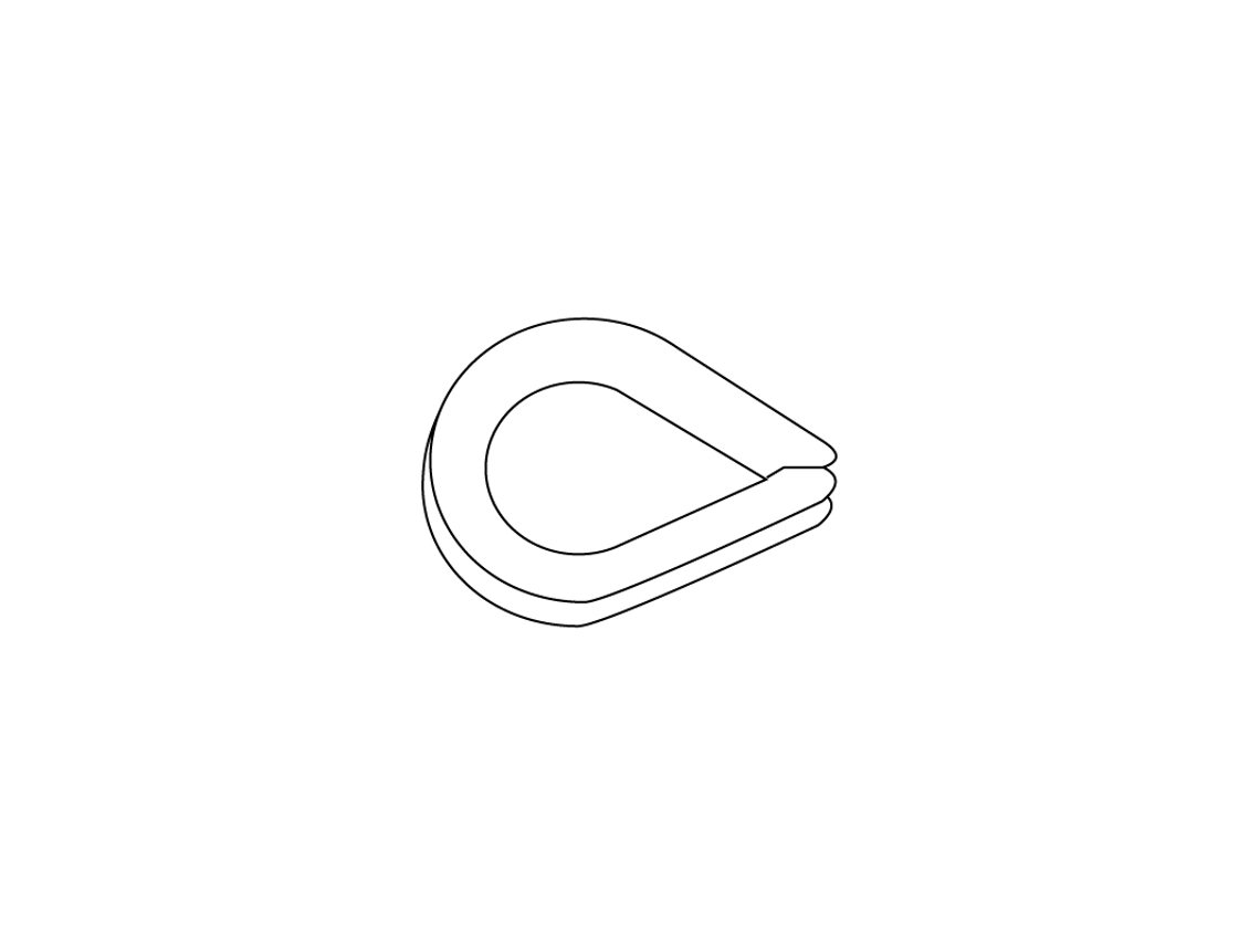 D6899B-Zn Sapatilho Passa-Cabos 4 CHEMITOOL