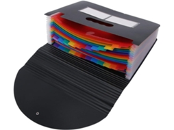 Organizador De Arquivos Expansível, Grande Capacidade, Fácil De Transportar, Com Fecho De Fivela E