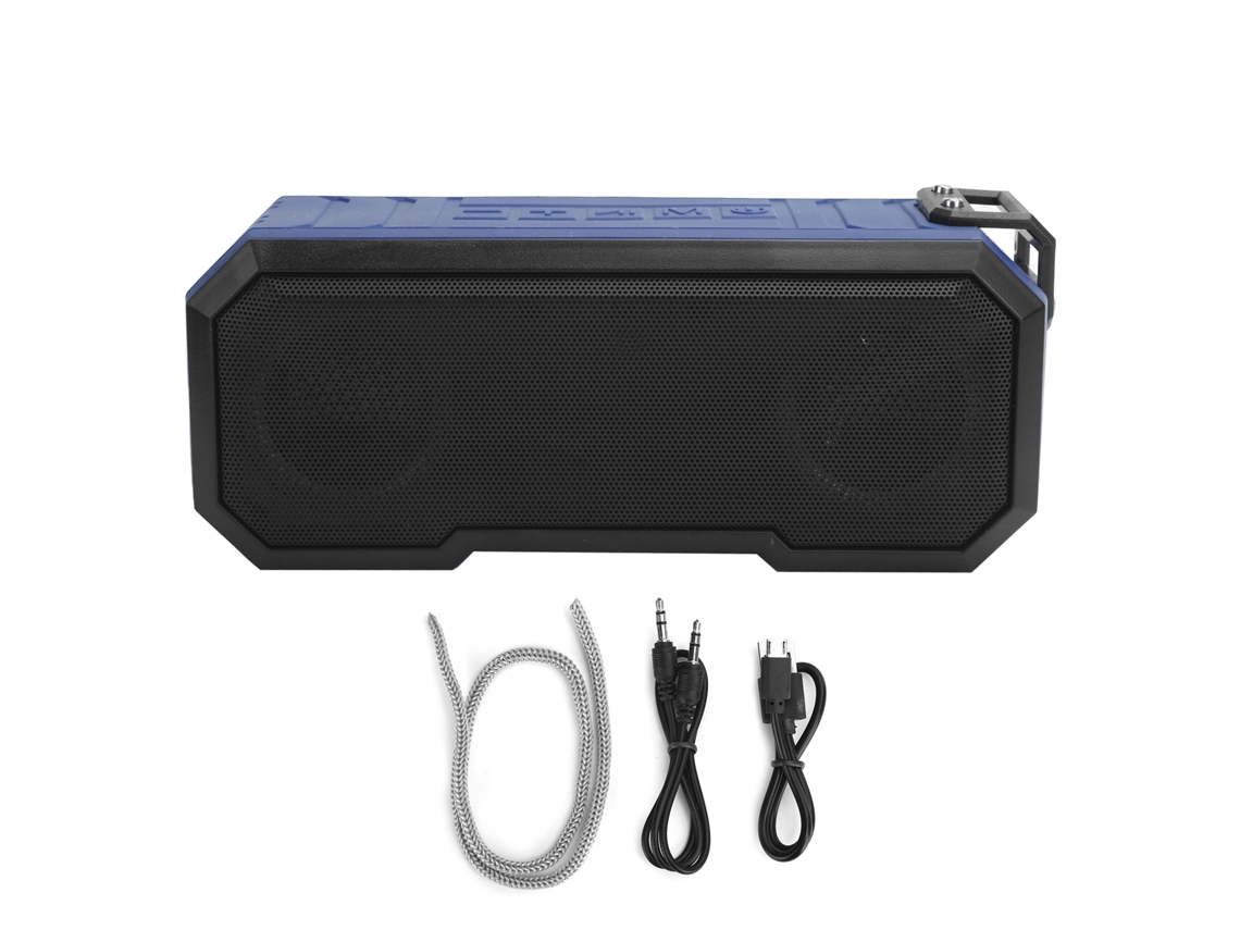 Aetheria alto falante Bluetooth Sem Fio Ipx7 À Prova D'água Luz Flash Grave Estéreo Azul Claro