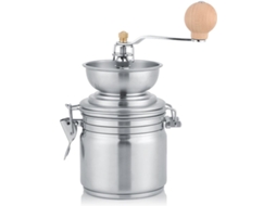 Moedor De Café Manual Aço Inoxidável, Portátil, Prateado, Para Espresso, Prensa Francesa E Café Coado, Uso Em Casa E Viagens