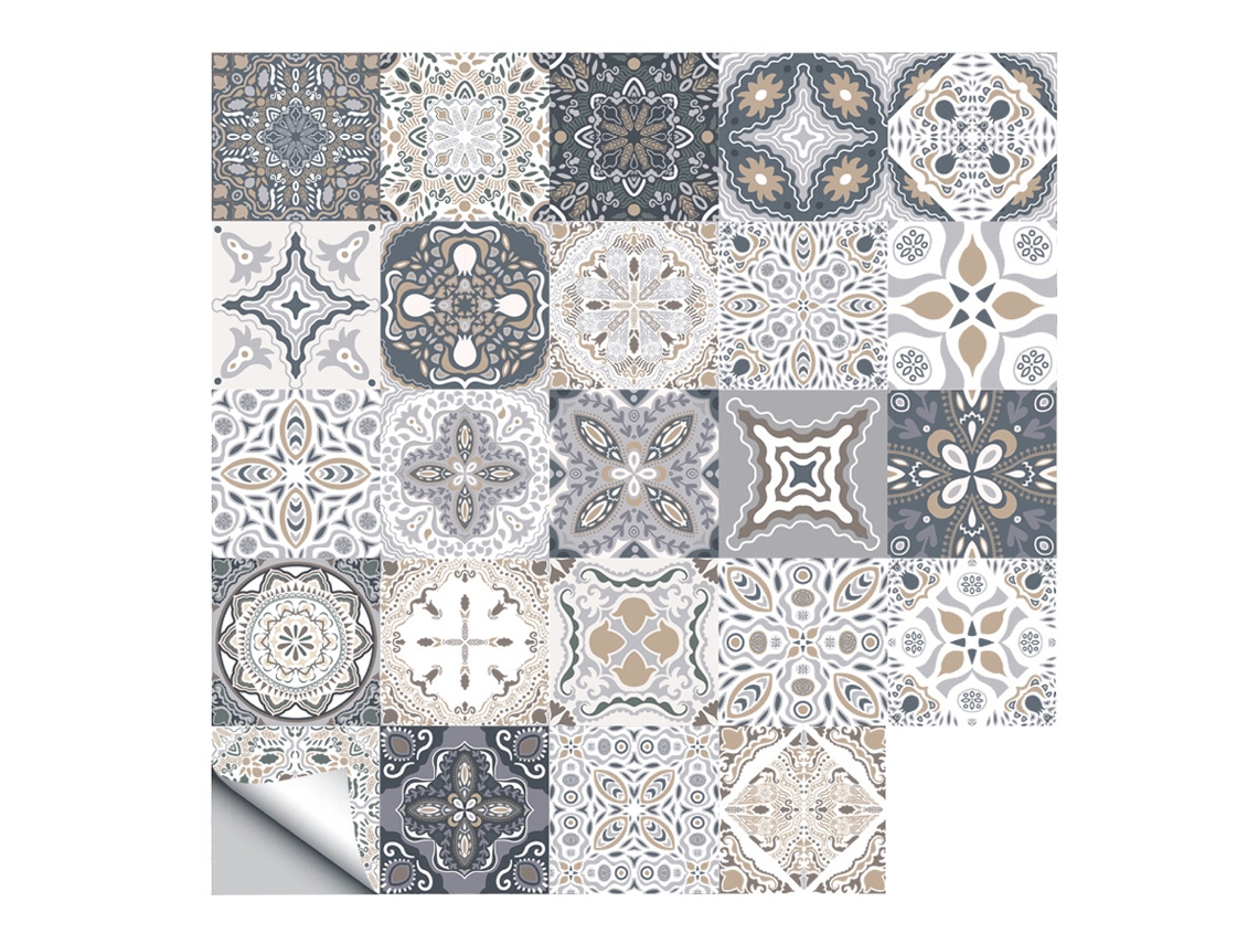 Autocolantes De Azulejos Cerâmicos Retrô Padrão Tijolo Simulado Para Cozinha Banheiro