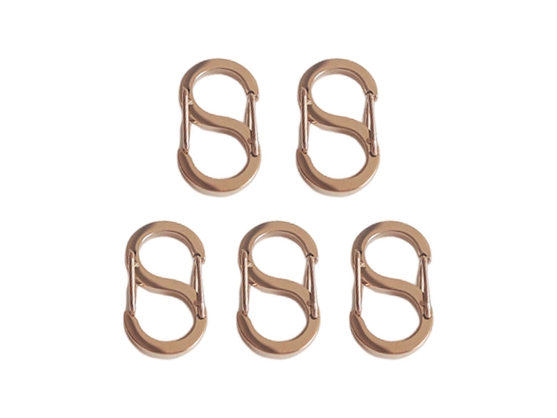 Conjunto De 5 Peças De Fecho De Mola Dupla Face Tipo S Com Design De Abertura Segura Para Encurtar Colares E Pulseiras