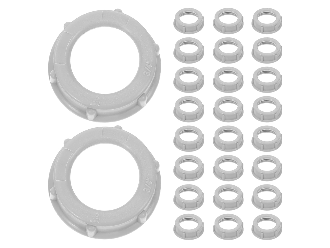 Amosfun 100-unidades Bucha Roscada De 3 4-polegada Em Plástico Resistente Ao Calor Para Sistemas Elétricos Residenciais
