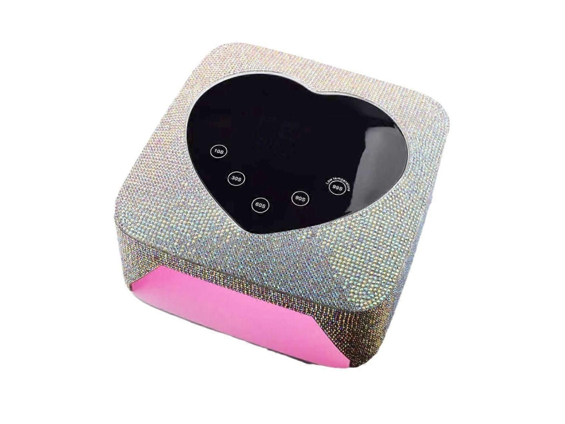Lâmpada Uv Sem Fio para Unhas de Gel 72w, Secador Led Diamante Recarregável com 5 Configurações Temporiz Ador, Controle por Toque e GOKOCO