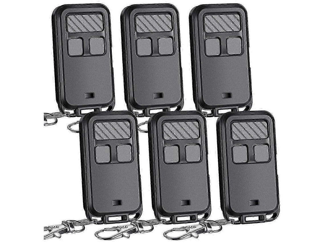 6 Unidades de Controle Remoto Universal para Porta de Garagem 890max com 3 Botões e Chaveiro. TAISHENGDA