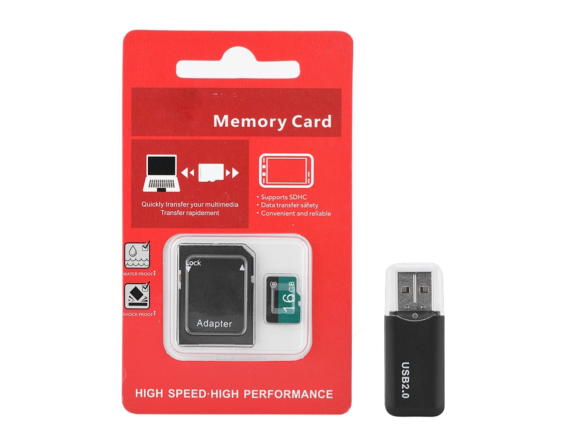 Pen Drive Mini de Metal com Cartão Tf Armazenamento Móvel EOOCOO