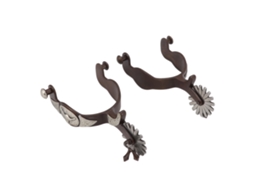 2 Pcs Estrelas de Cavalo Cowboy Estilo Retrô Equipamento Equestre Sela com Ícone de Vaca Aço Carbono | S/MARCA