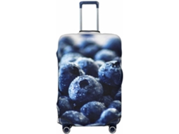 Capa para Mala de Viagem Lavável Blueberry Malas a Polegadas Poliéster