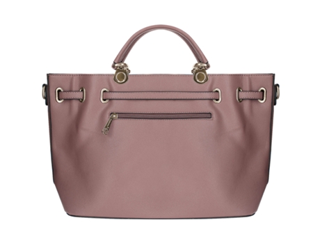 GALLANTRY Bolsa de Ombro em Couro Sintético Granulado Rosa Antigo